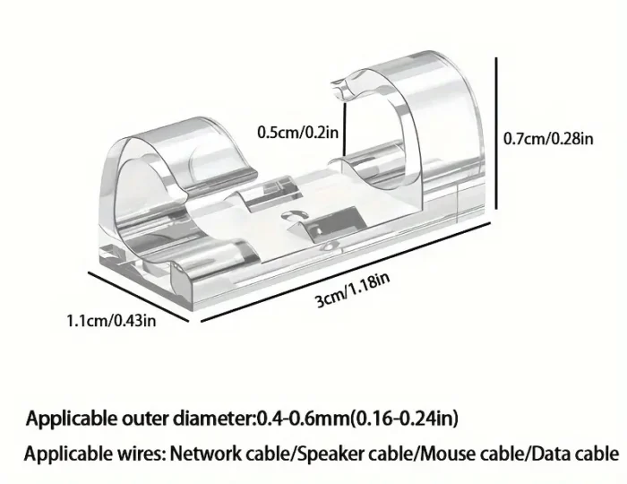 Premium Self Adhesive Wire Clips