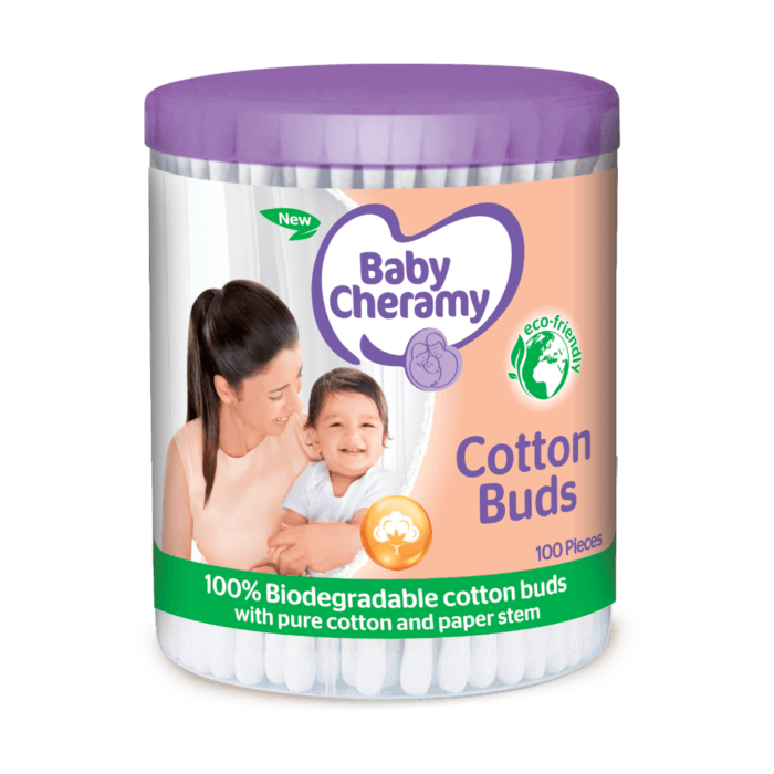 Baby Cheramy Cotton Buds - Paper stick 100's