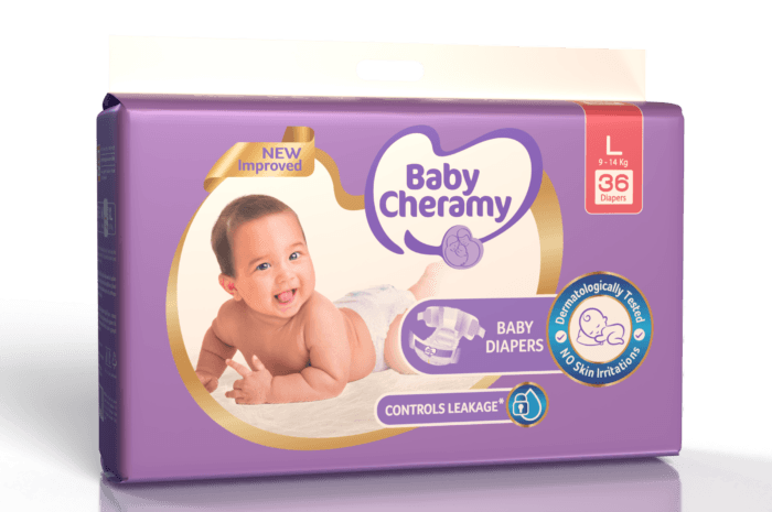 Baby Cheramy Diapers - Large (36's)