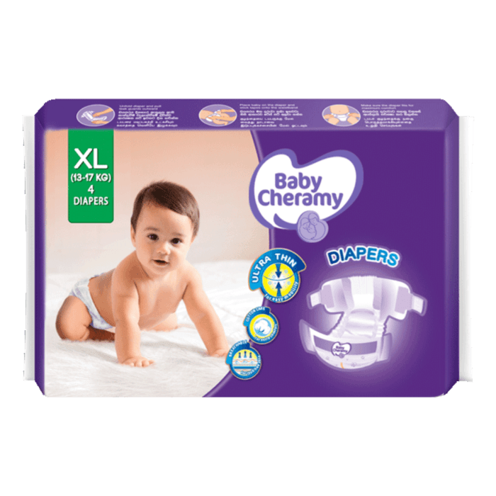 Baby Cheramy Diapers (XL) 4's