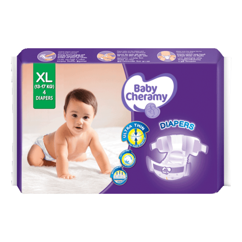 Baby Cheramy Diapers (XL) 4's