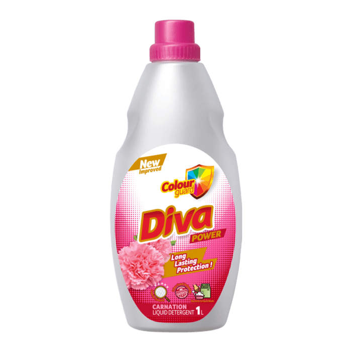 Diva Detergent Power Liquid Carnation 1L