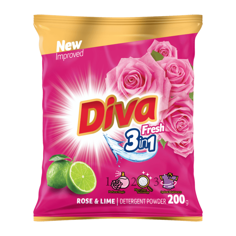 Diva Detergent powder Rose & Lime 200g