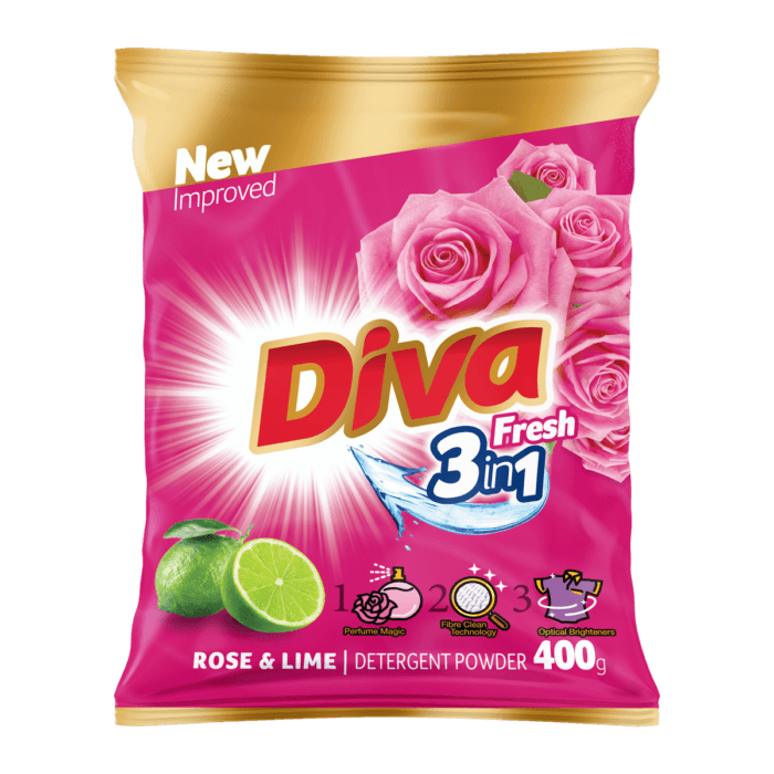 Diva Detergent powder Rose & Lime 400g