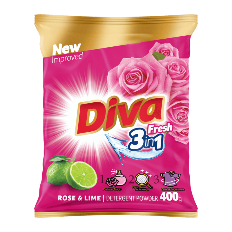 Diva Detergent powder Rose & Lime 400g