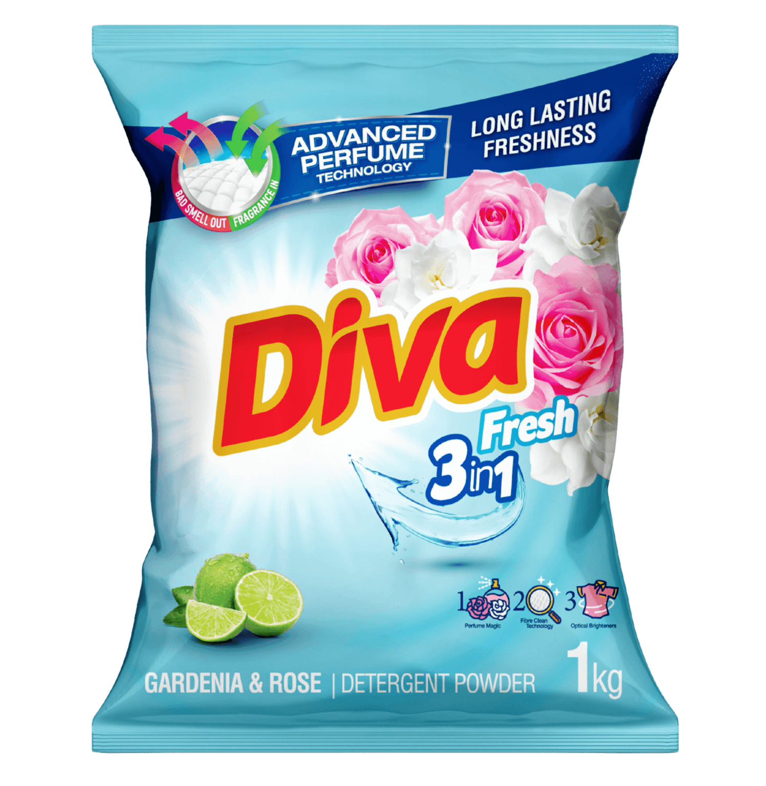 Diva Fresh Gardenia & Rose 1KG