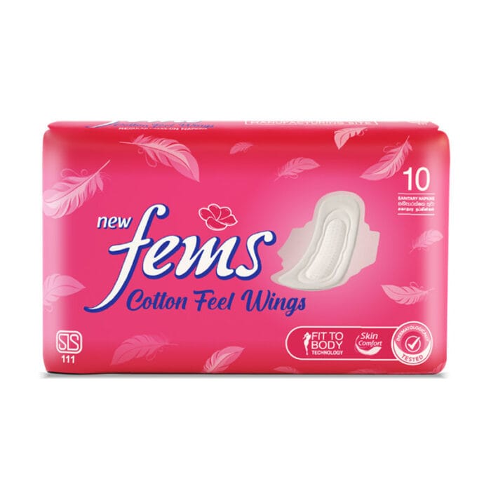 Fems Cotton Wings 10's pack