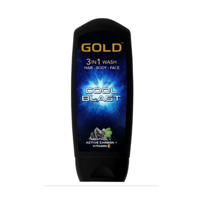 Gold Shower Gel 3 in 1 Wash Cool Blast 200ml