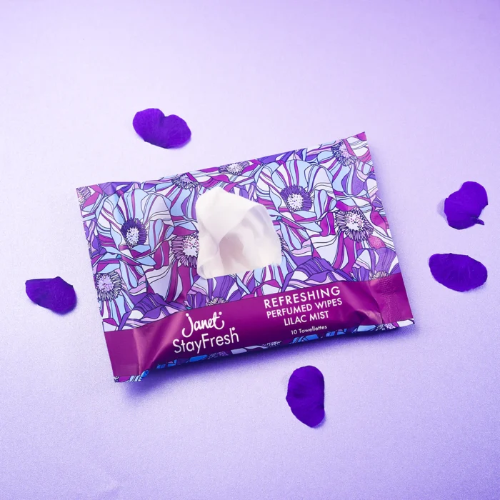Janet Lilac Mist Refreshing Perfumed Wipes-1
