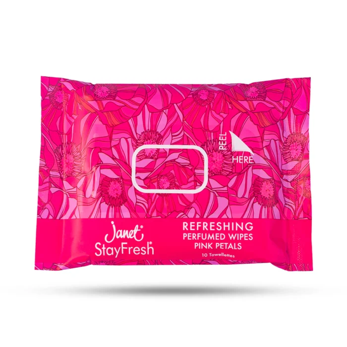 Janet Pink Petals Refreshing Perfumed Wipes-2