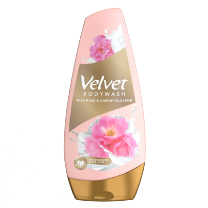 Velvet Body Wash - Wild Rose Cherry Blossom 250ml