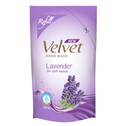 Velvet Hand wash pump Lavender Refill 200ml