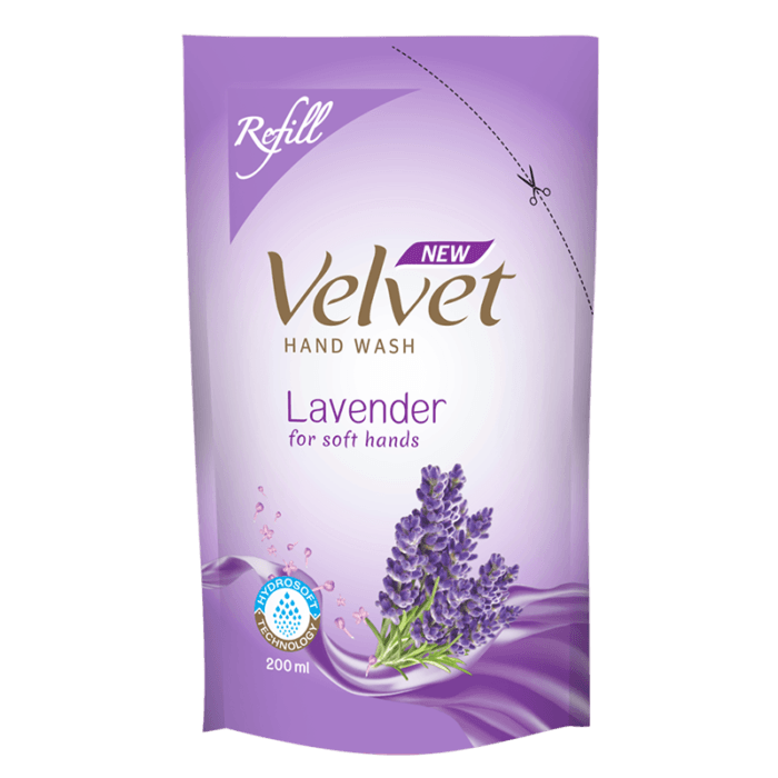 Velvet Hand wash pump Lavender Refill 200ml