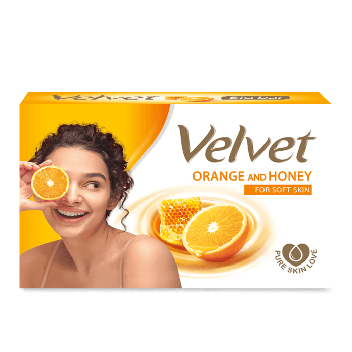 Velvet Soap Orange & Honey 95G