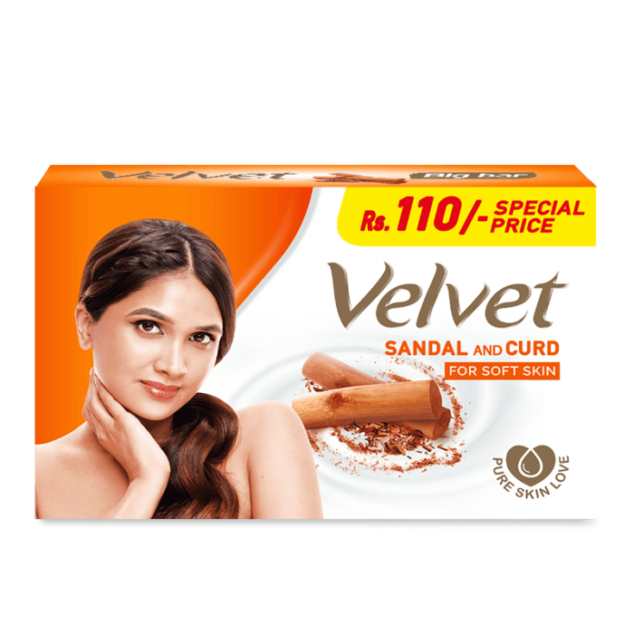Velvet Soap Sandal And Curd 70G