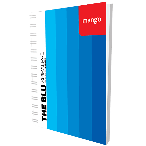Mango A5 Blue Cover Spiral Pad 100Pgs 1