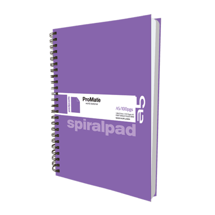 ProMate A5 Hardcover Flip-on Spiral Pad 100Pgs 6