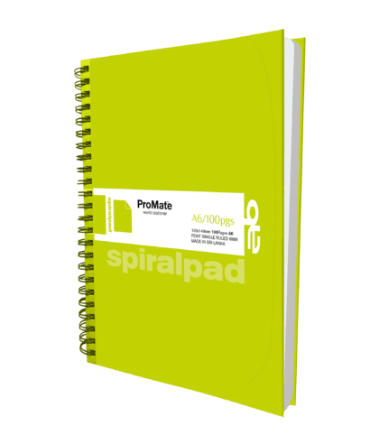 ProMate A6 Hardcover Flip-on Spiral Pad 100Pgs 2