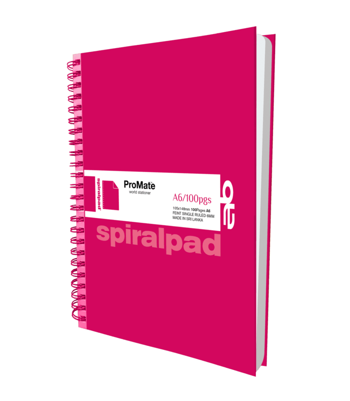 ProMate A6 Hardcover Flip-on Spiral Pad 100Pgs 3