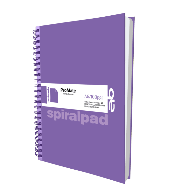 ProMate A6 Hardcover Flip-on Spiral Pad 100Pgs 5
