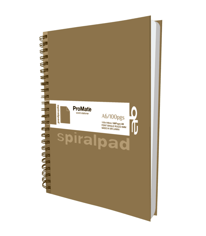 ProMate A6 Hardcover Flip-on Spiral Pad 100Pgs 7