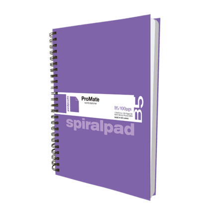 ProMate B5 Hardcover Flip-on Spiral Pad 100Pgs 4