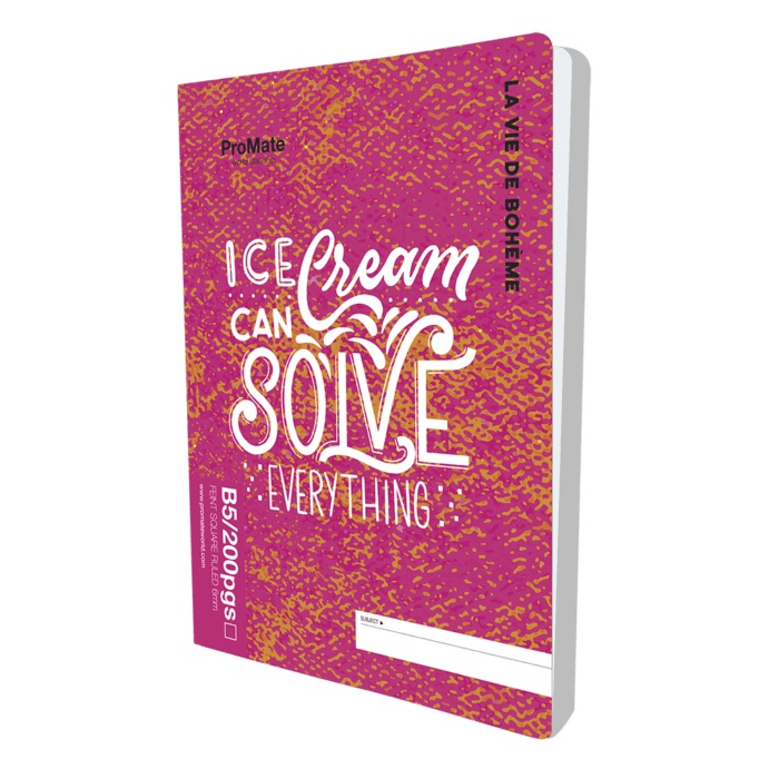 ProMate B5 Square Ruled 200 Pages Book 10