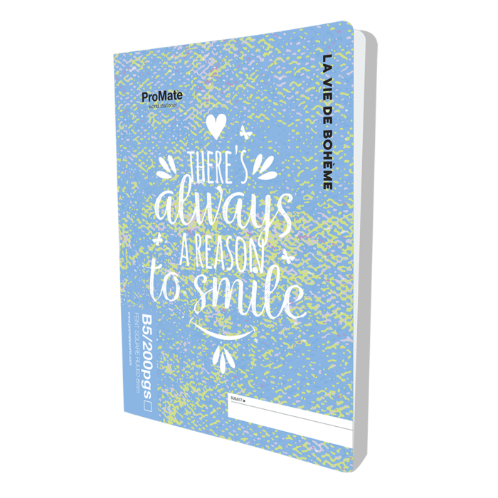 ProMate B5 Square Ruled 200 Pages Book 9