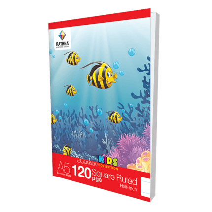 Rathna Exercise 120 Pages Square Ruled Half Inch Book 3
