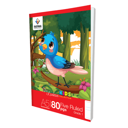 Rathna Exercise 80 Pages Five Ruled Book Grade 1 3