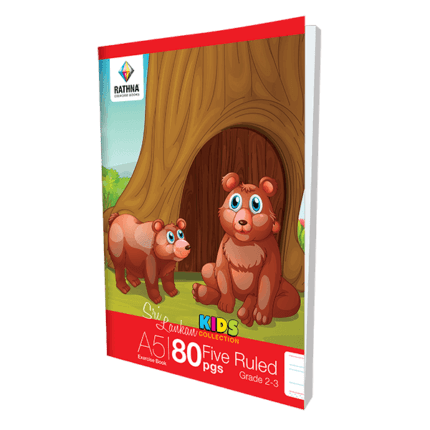 Rathna Exercise 80 Pages Five Ruled Book Grade 2-3 3