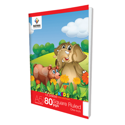Rathna Exercise 80 Pages Square Ruled One Inch Book 3