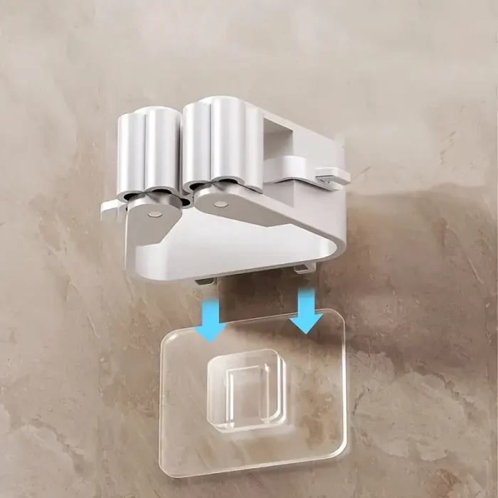 Wall-Mount Mop & Broom Holder
