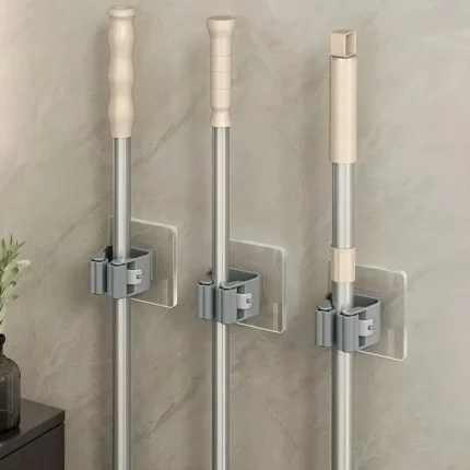 Wall-Mount Mop & Broom Holder