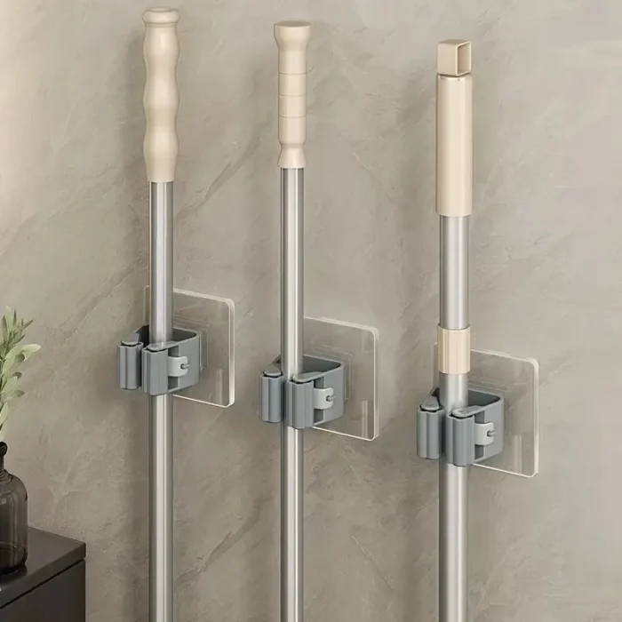 Wall-Mount Mop & Broom Holder