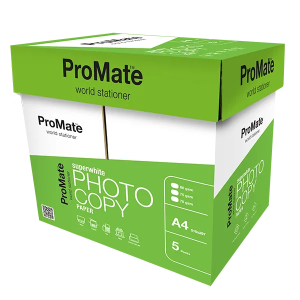 ProMate Photocopy Paper A4 80GSM Box - 2500 Sheets - 500 X 5 Packs