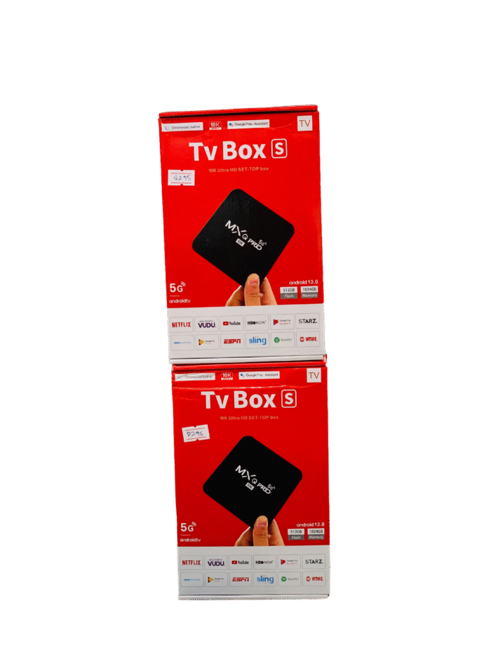 TV BOX S VERSION PRO MXQ PRO 5G ANDROID 13 RED BOX