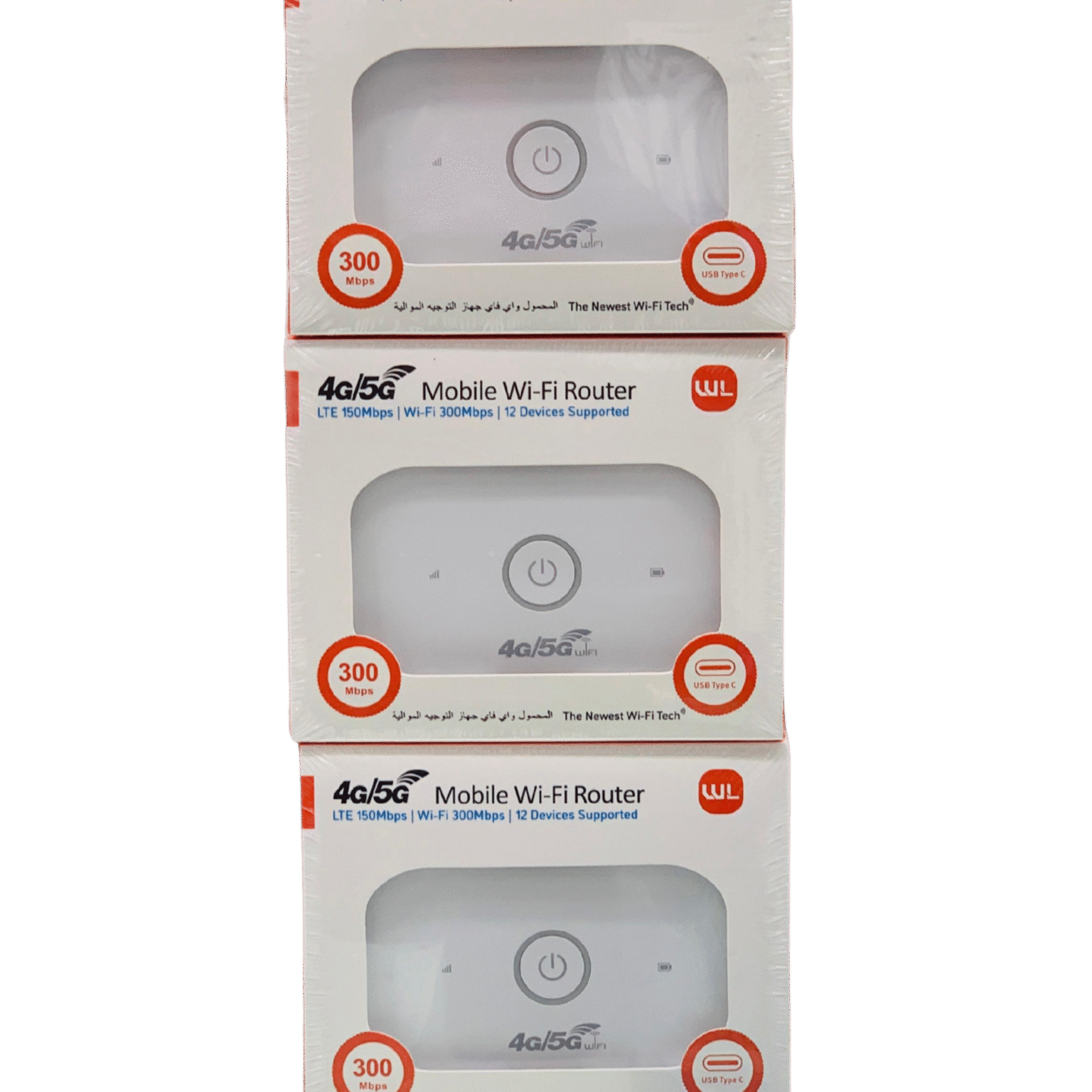 WIFI ROUTER W-37 USB-C 4G/5G 12 DEVICE SUPPORT WL