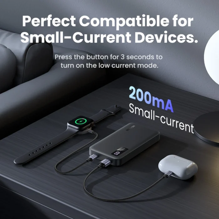 UGREEN 20W 10000mAh Two-way Fast Charging Power Bank Black
