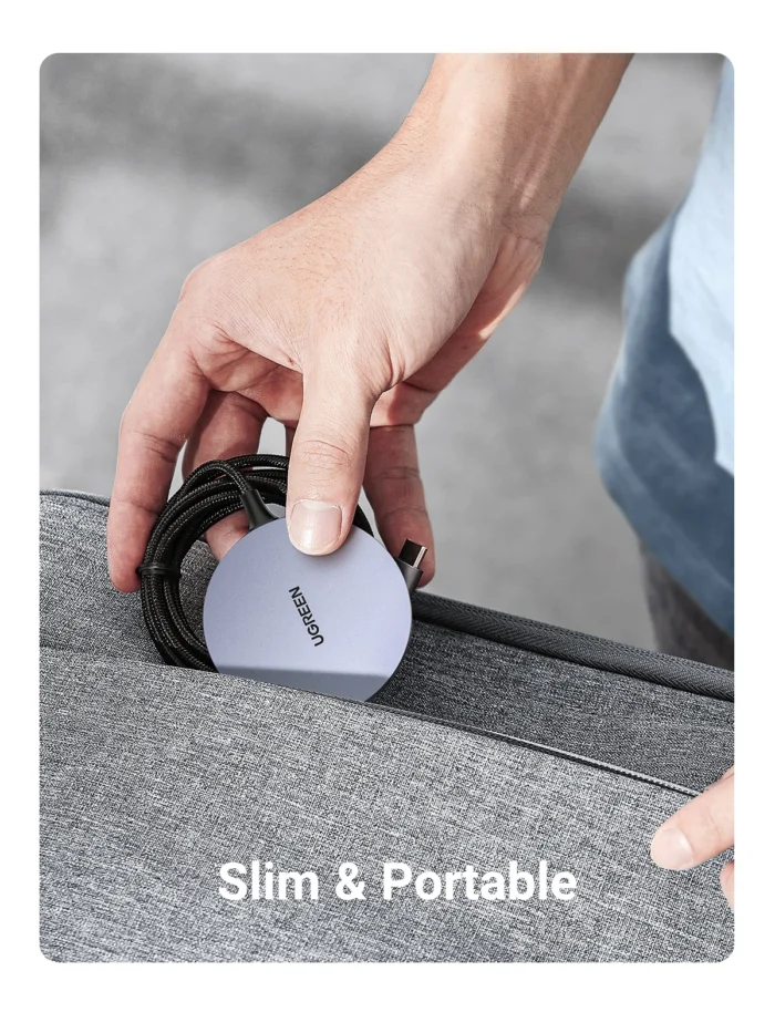 Ugreen Magnetic Wireless Charger 15W Max Space Gray