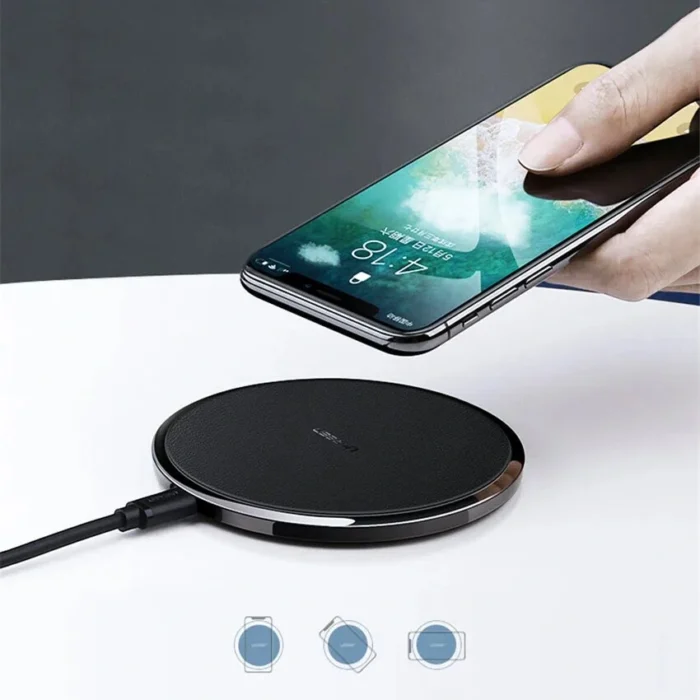 Ugreen Wireless Charger 10W QI Pad Mat with Anti-Slip Rubber Black