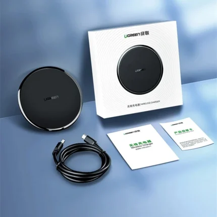 Ugreen Wireless Charger 10W QI Pad Mat with Anti-Slip Rubber Black
