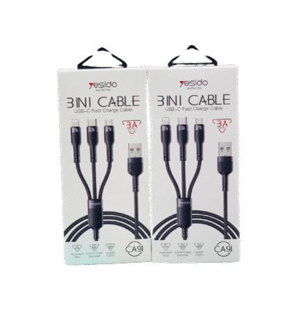 YESIDO CA91 3 IN 1 DATA CABLE