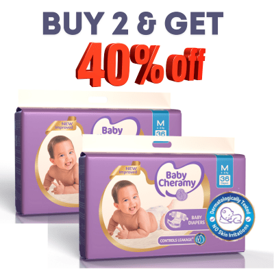 BUY 02 Baby Diapers Medium 36s & SAVE 40%