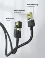 UGREEN Cat 7 Round Braided Ethernet Cable 0.5M