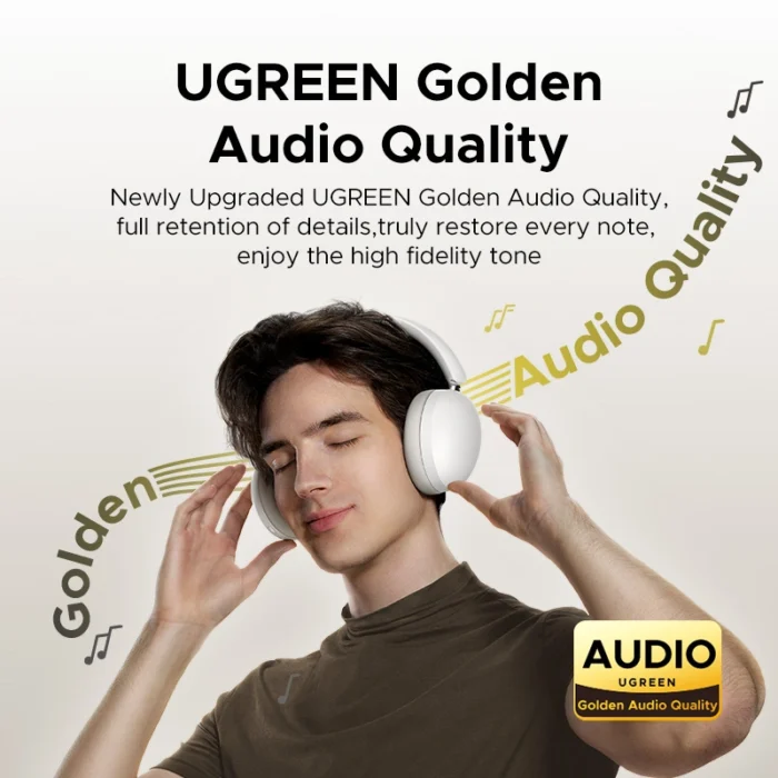 UGREEN Studio Max2 80Hrs Wireless Headphone Black - 45018